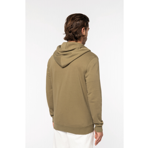Sudadera ecorresponsable con cremallera y capucha unisex