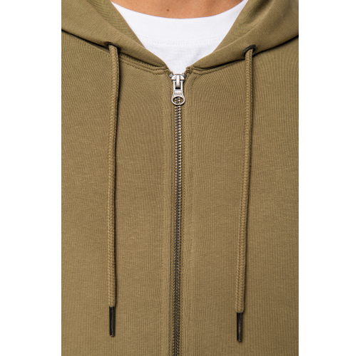 Sudadera ecorresponsable con cremallera y capucha unisex