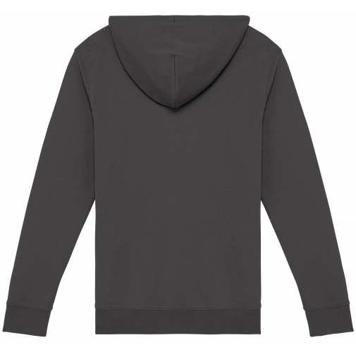 iron grey Sudadera ecorresponsable con cremallera y capucha unisex