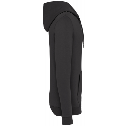 iron grey Sudadera ecorresponsable con cremallera y capucha unisex