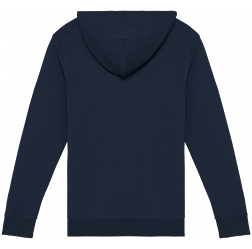 navy blue Sudadera ecorresponsable con cremallera y capucha unisex