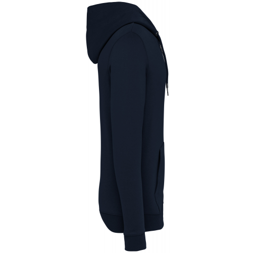 navy blue Sudadera ecorresponsable con cremallera y capucha unisex