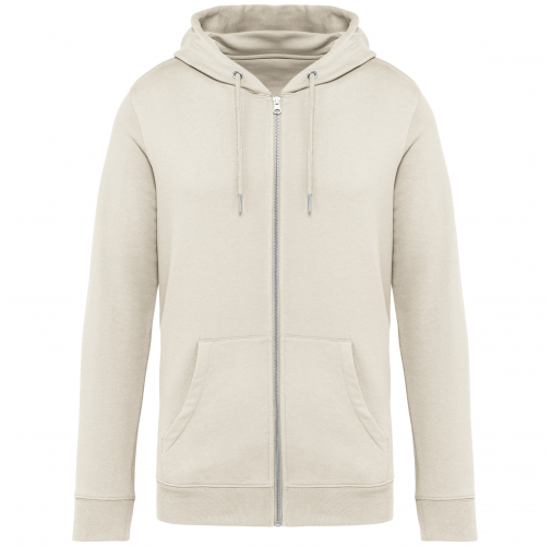 ivory Sudadera ecorresponsable con cremallera y capucha unisex