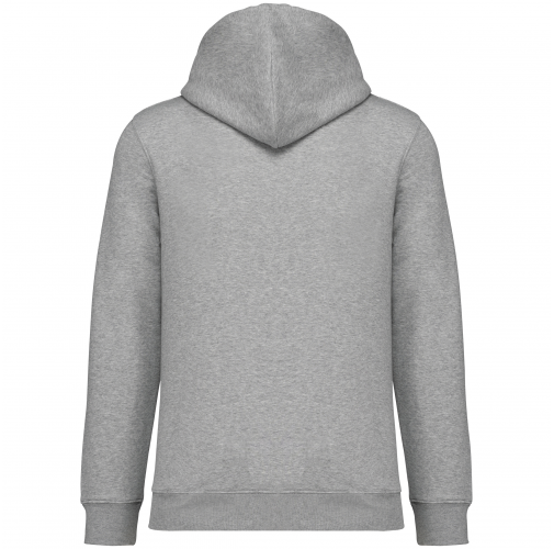 moon grey heather Sudadera ecorresponsable con cremallera y capucha unisex
