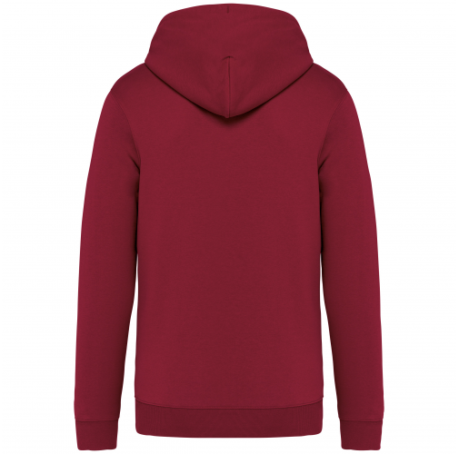 hibiscus red Sudadera ecorresponsable con cremallera y capucha unisex