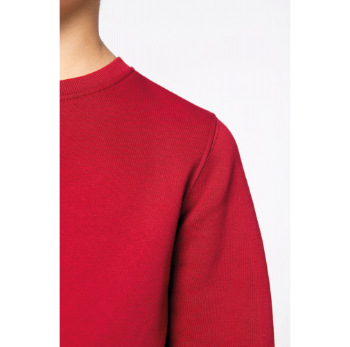 Sudadera ecorresponsable cuello redondo infantil