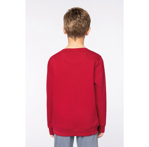Sudadera ecorresponsable cuello redondo infantil