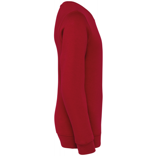 hibiscus red Sudadera ecorresponsable cuello redondo infantil
