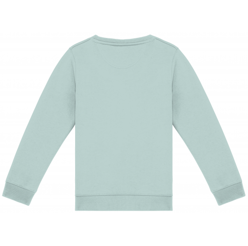 jade green Sudadera ecorresponsable cuello redondo infantil
