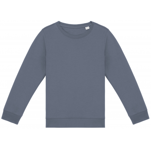 mineral grey Sudadera ecorresponsable cuello redondo infantil