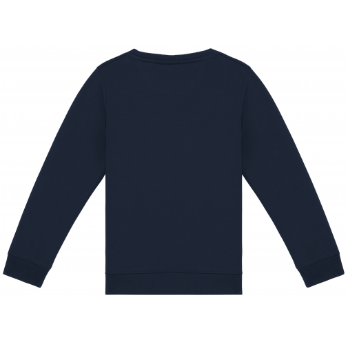 navy blue Sudadera ecorresponsable cuello redondo infantil