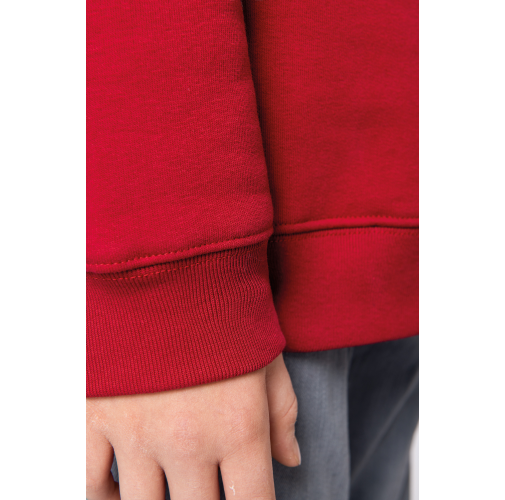 Sudadera ecorresponsable cuello redondo infantil