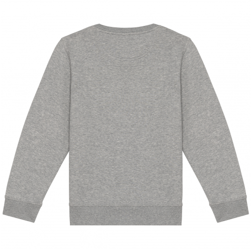 moon grey heather Sudadera ecorresponsable cuello redondo infantil