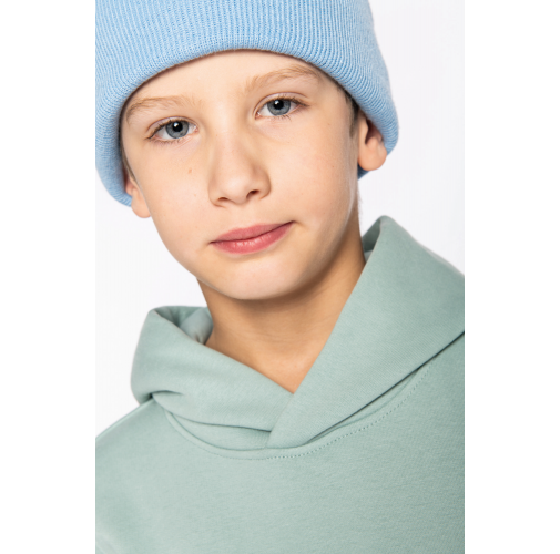 Sudadera ecorresponsable con capucha infantil