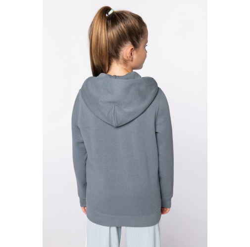 Sudadera ecorresponsable con capucha infantil
