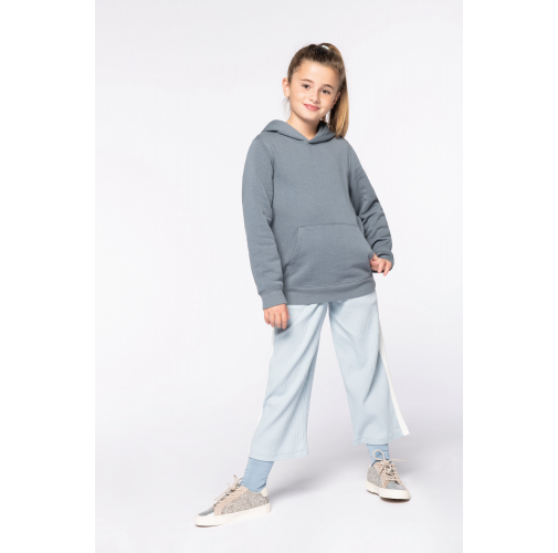Sudadera ecorresponsable con capucha infantil