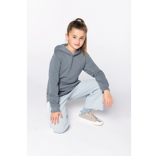 Sudadera ecorresponsable con capucha infantil