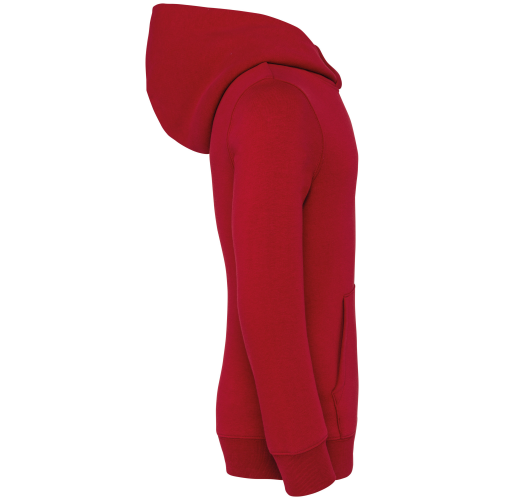 hibiscus red Sudadera ecorresponsable con capucha infantil