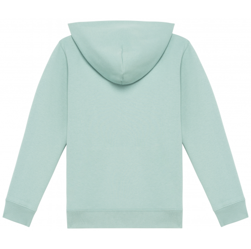 jade green Sudadera ecorresponsable con capucha infantil