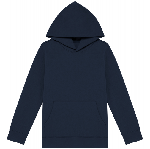 navy blue Sudadera ecorresponsable con capucha infantil