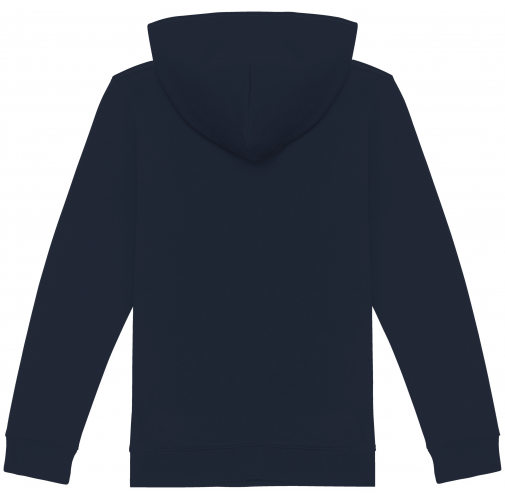 navy blue Sudadera ecorresponsable con capucha y cremallera infantil