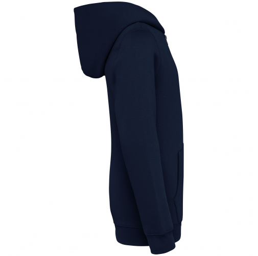 navy blue Sudadera ecorresponsable con capucha y cremallera infantil