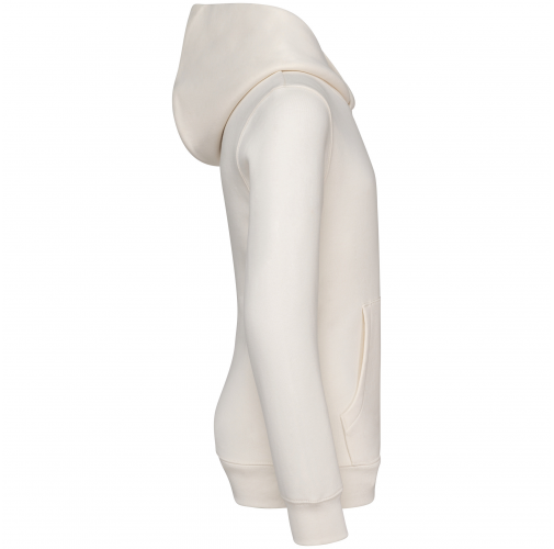 ivory Sudadera ecorresponsable con capucha y cremallera infantil