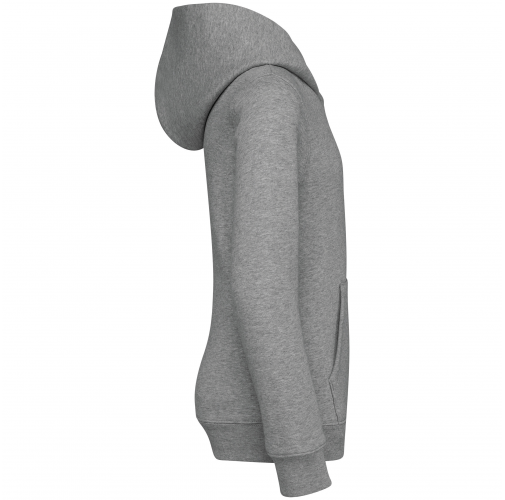 moon grey heather Sudadera ecorresponsable con capucha y cremallera infantil