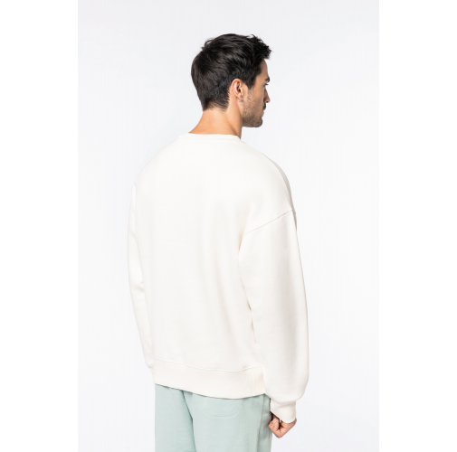 Sudadera ecorresponsable cuello redondo oversize unisex