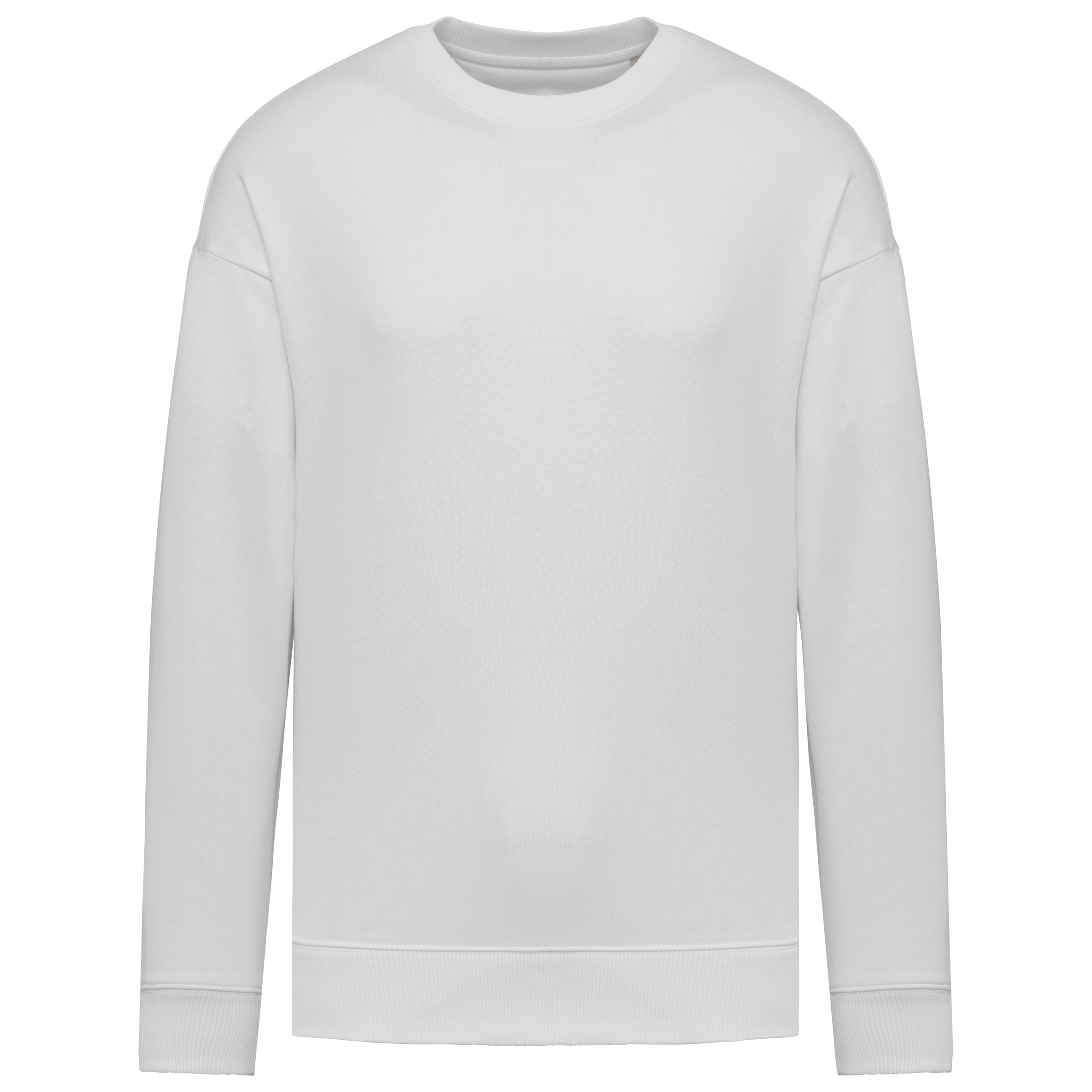 Sudadera ecorresponsable cuello redondo oversize unisex