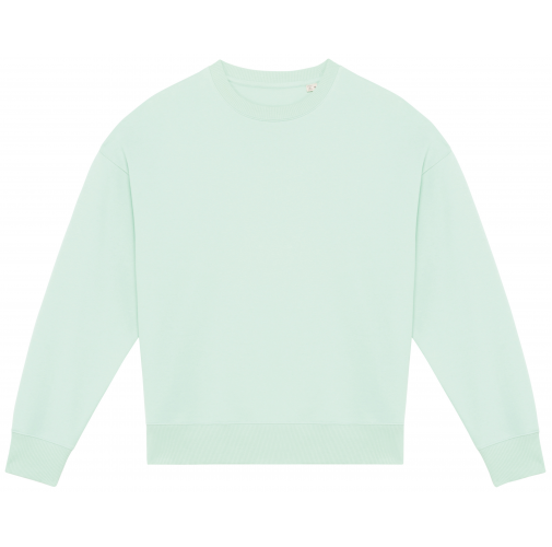 brook green Sudadera ecorresponsable cuello redondo oversize unisex