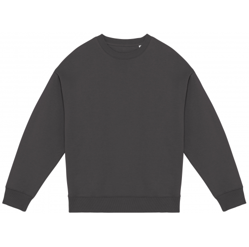 iron grey Sudadera ecorresponsable cuello redondo oversize unisex