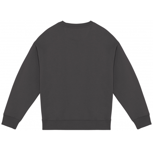 iron grey Sudadera ecorresponsable cuello redondo oversize unisex