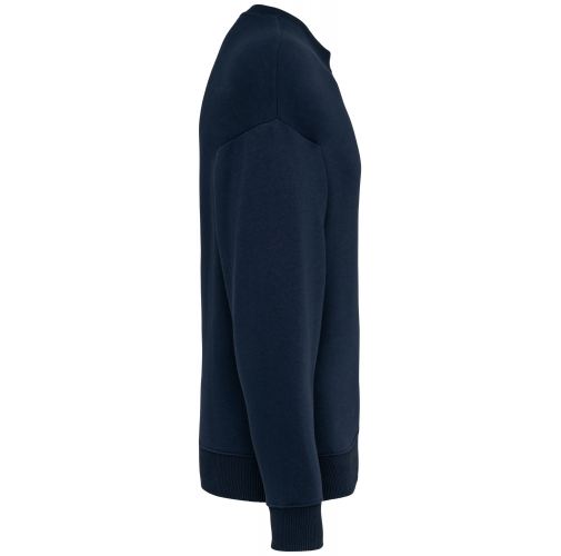 navy blue Sudadera ecorresponsable cuello redondo oversize unisex
