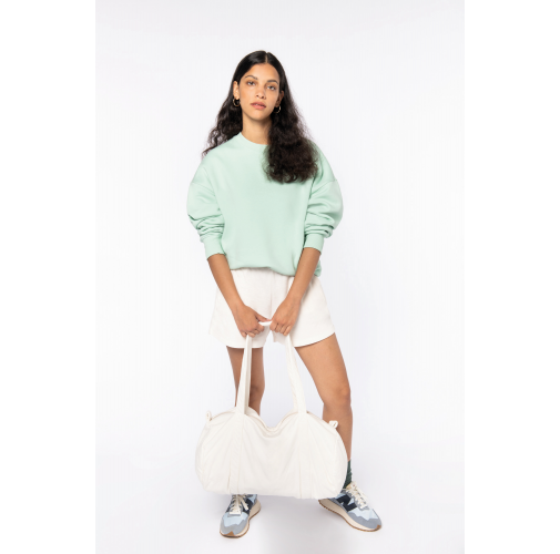 Sudadera ecorresponsable cuello redondo oversize unisex