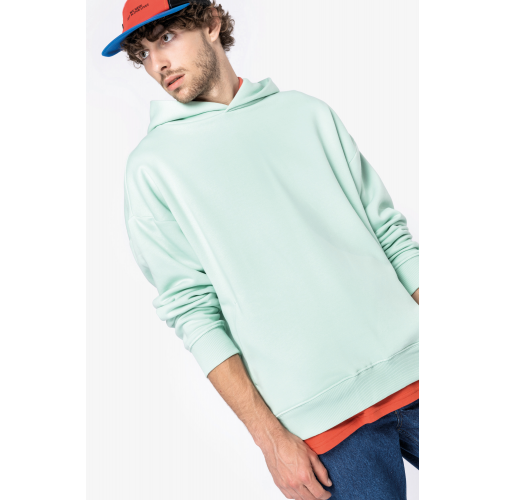 Sudadera ecorresponsable con capucha oversize unisex