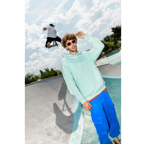 Sudadera ecorresponsable con capucha oversize unisex