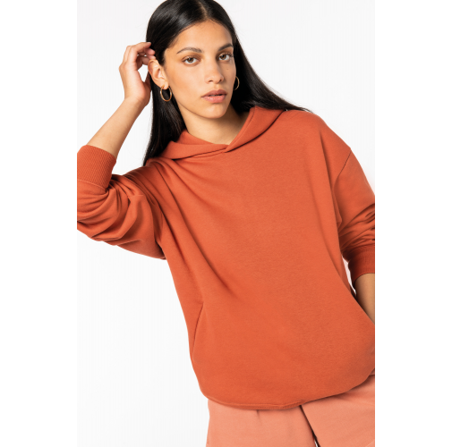 Sudadera ecorresponsable con capucha oversize unisex