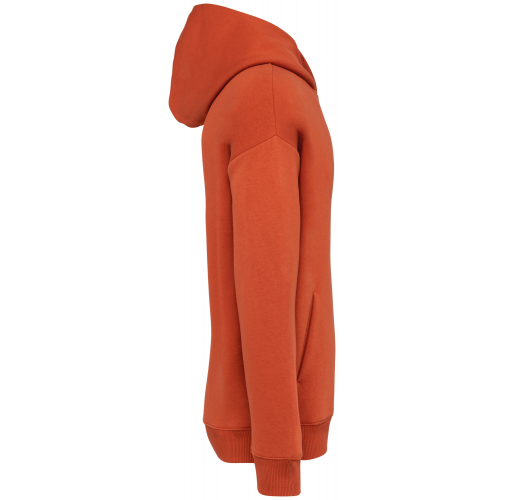 burnt brick Sudadera ecorresponsable con capucha oversize unisex
