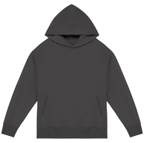 iron grey Sudadera ecorresponsable con capucha oversize unisex