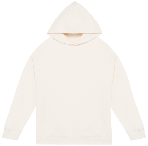 ivory Sudadera ecorresponsable con capucha oversize unisex