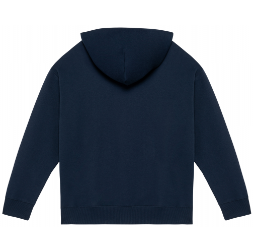 navy blue Sudadera ecorresponsable con capucha oversize unisex