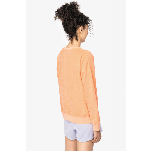 Sudadera ecorresponsable de rizo mujer