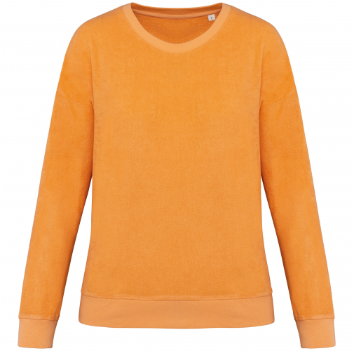 apricot Sudadera ecorresponsable de rizo mujer