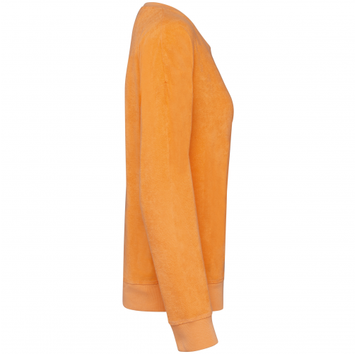 apricot Sudadera ecorresponsable de rizo mujer