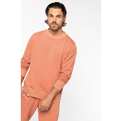 Sudadera ecorresponsable de cuello redondo French Terry unisex