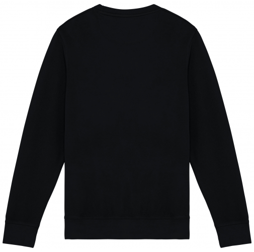 washed black Sudadera ecorresponsable de cuello redondo French Terry unisex