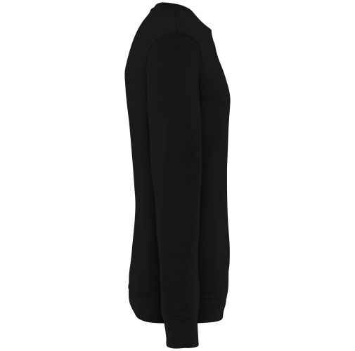 washed black Sudadera ecorresponsable de cuello redondo French Terry unisex