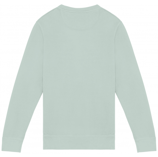 washed jade green Sudadera ecorresponsable de cuello redondo French Terry unisex