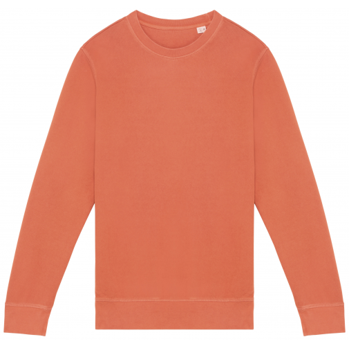 washed pomelo Sudadera ecorresponsable de cuello redondo French Terry unisex